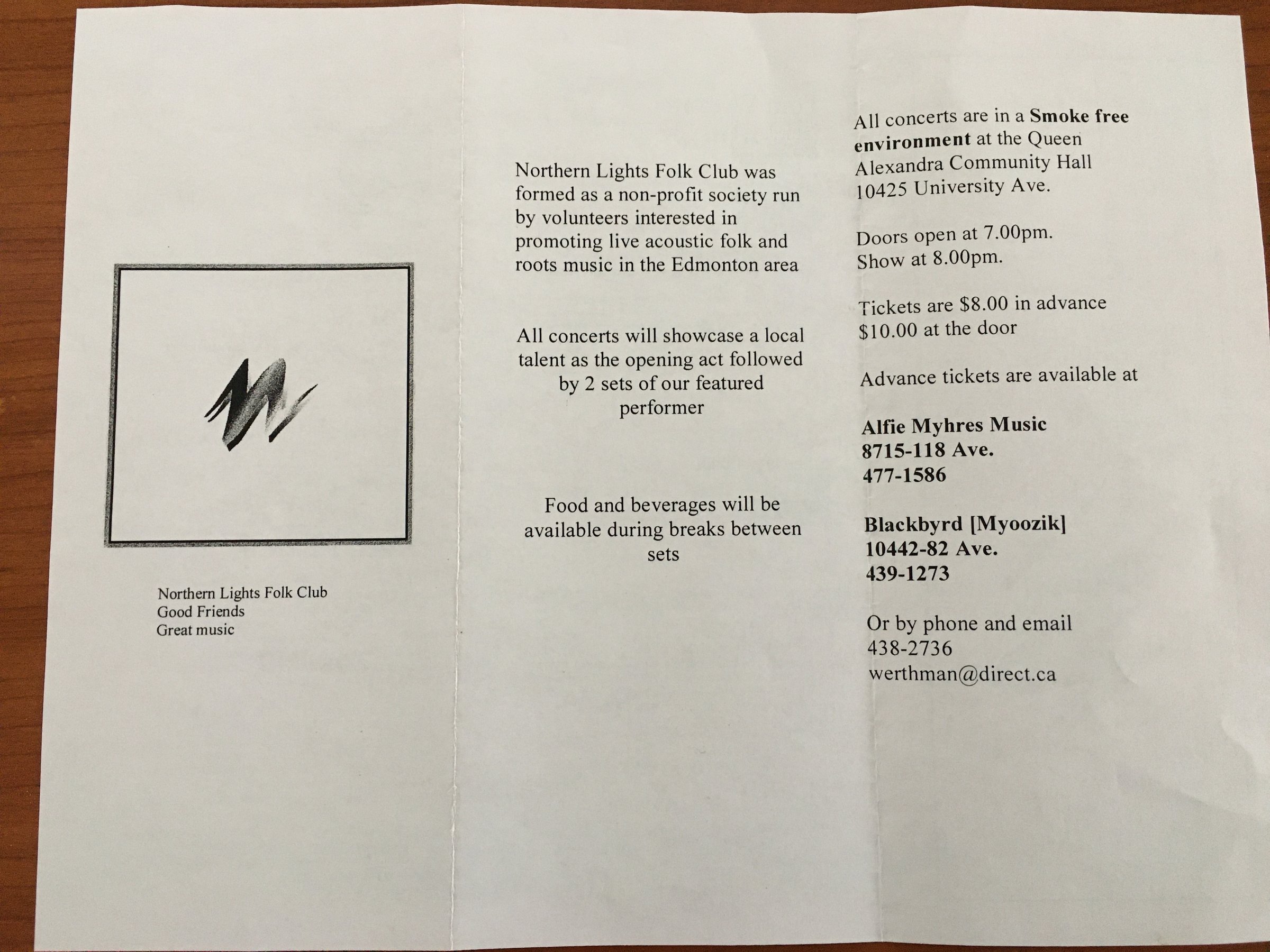 The First Brochure - Page 1